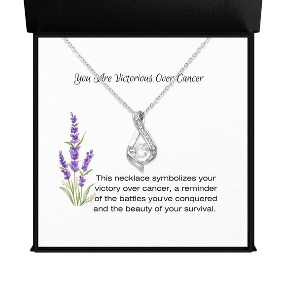 Cancer Warrior Necklace,Cancer Survivor's Inspirational Jewelry